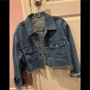 NWOT Brandy Melville cropped jean jacket!